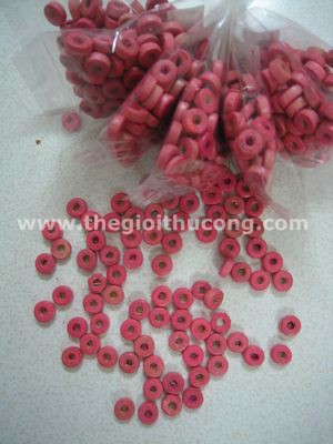 Hạt gỗ tròn dẹp hồng