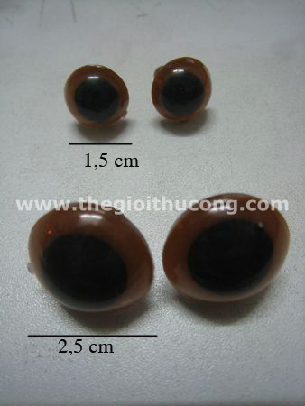 Mắt nhựa màu nâu