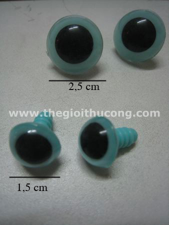 Mắt nhựa màu xanh