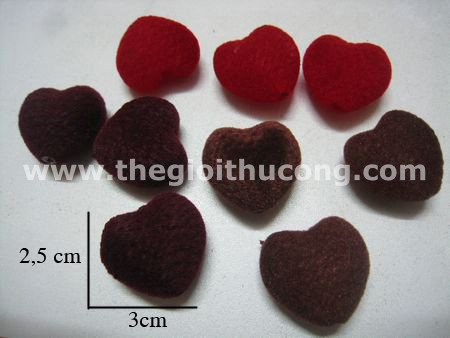 Tim nhựa bọc nhung 