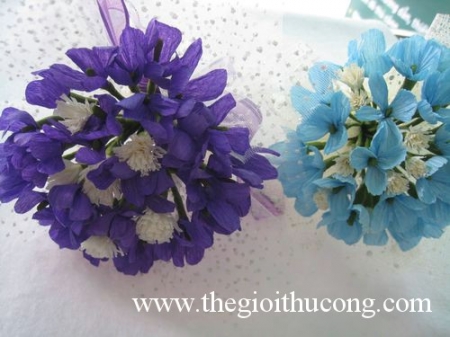 Hướng dẫn làm hoa cẩm tú cầu từ giấy nhún