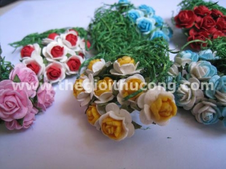 Hoa hồng giấy loại 1cm