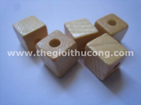 Hạt gỗ vuông rubic 1cm