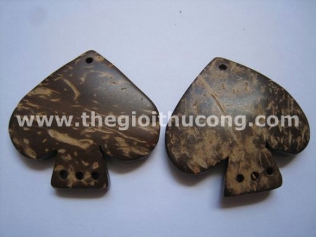 Nút gỗ sơ dừa con bài bích 