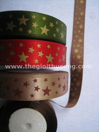 Dây ruybăng in hình sao 2 phân