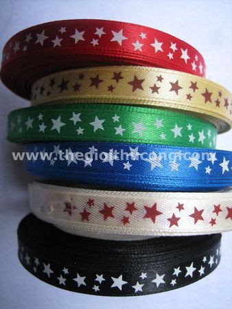 Dây ruybăng in hình sao 1 phân