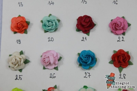 Hoa hồng giấy loại to 2cm