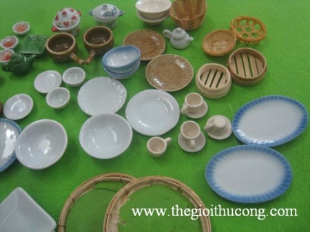 Chén sành, sứ, rổ rá loại nhỏ