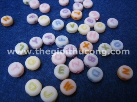 Hạt chữ nhựa hình tròn