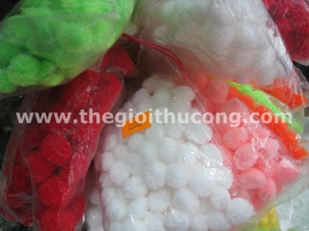Bông bi các màu 1cm