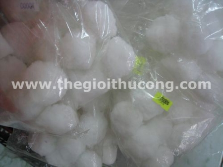 Bông bi len trắng to