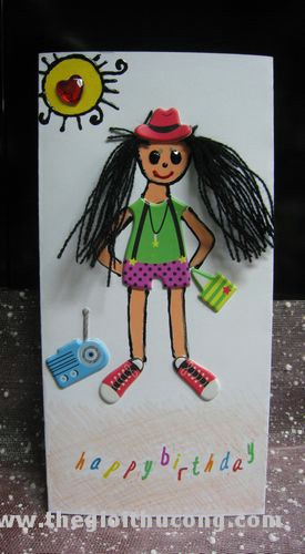 Thiệp sinh nhật cô bạn cá tính