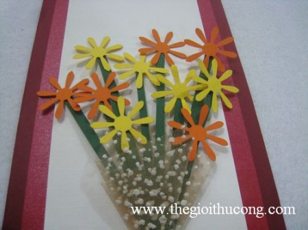 Thiệp bó hoa tươi