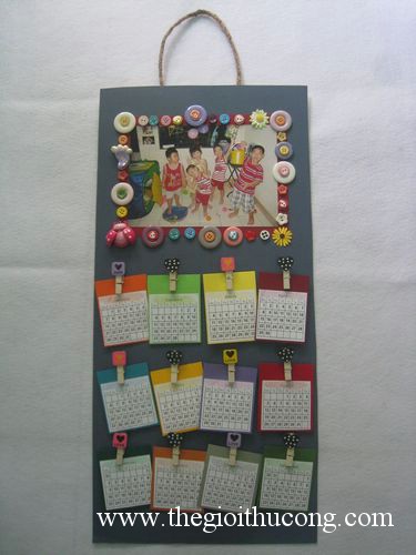 Lịch treo handmade năm 2013