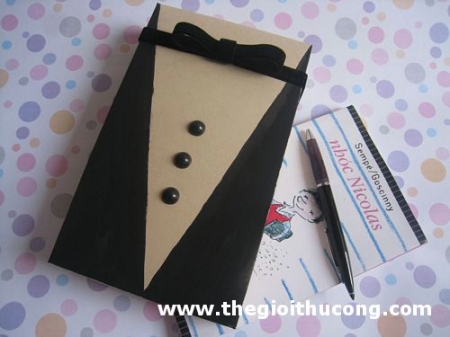 Hộp quà áo vest tặng papa ( cách làm hộp quà)