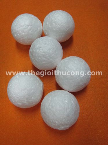 Mút xốp tròn làm hoa, đồ thủ công 3.5cm