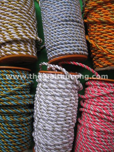 Dây thừng màu cuốn các lọai