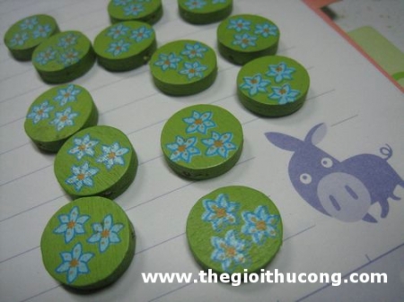 Gỗ mặt tròn xanh lá