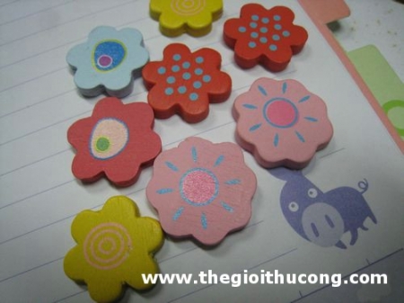 Gỗ màu hình hoa ( mẫu đa dạng)