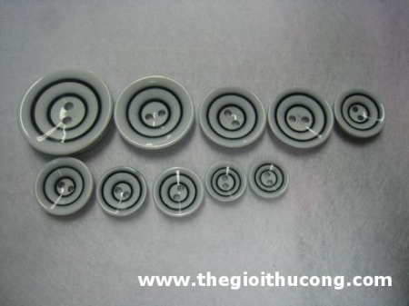 Bộ nút vành từ to đến nhỏ làm búp bê bằng nút 