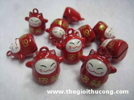 Lục lạc mèo thần tài đỏ