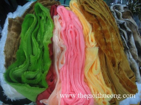 Vải lông xù may gấu, làm đồ thủ công