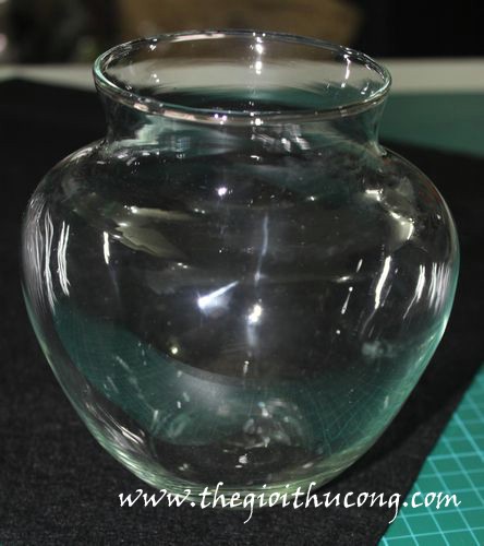Lọ thuỷ tinh chậu cổ cao S5