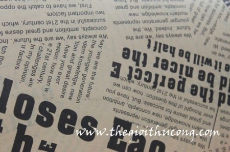 Giấy báo thường 01 đen