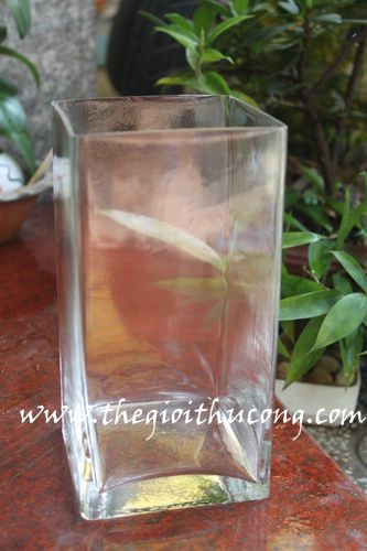 Lọ thuỷ tinh trụ vuông S17