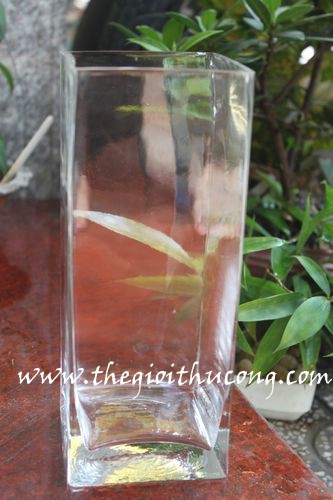 Lọ thuỷ tinh trụ vuông S18