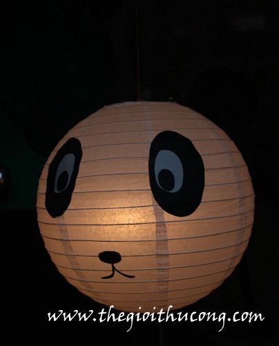 Lồng đèn gấu trúc