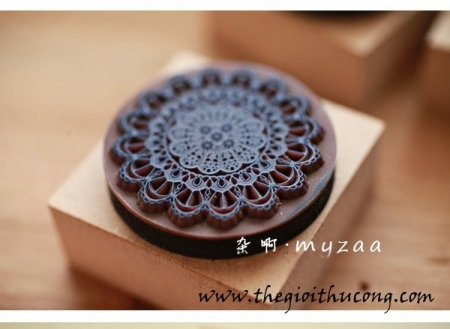 Con dấu vuông 4cm