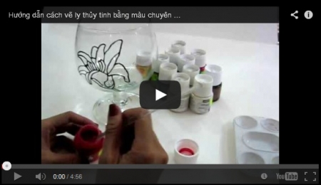 Video vẽ trên kính bằng màu chuyên nghiệp